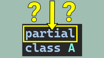 What are partial classes in C# and why do we use them?