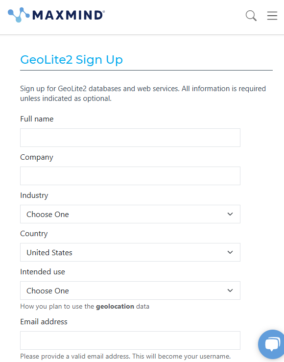 Sign up for a MaxMind account to add geolocation to your .NET project